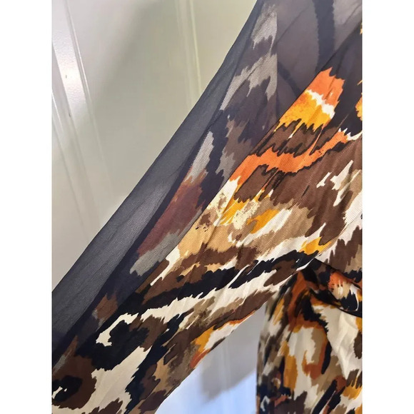 Tory‎ Burch Silk Blouse Tunic Boho Women's Medium - Picture 3 of 7